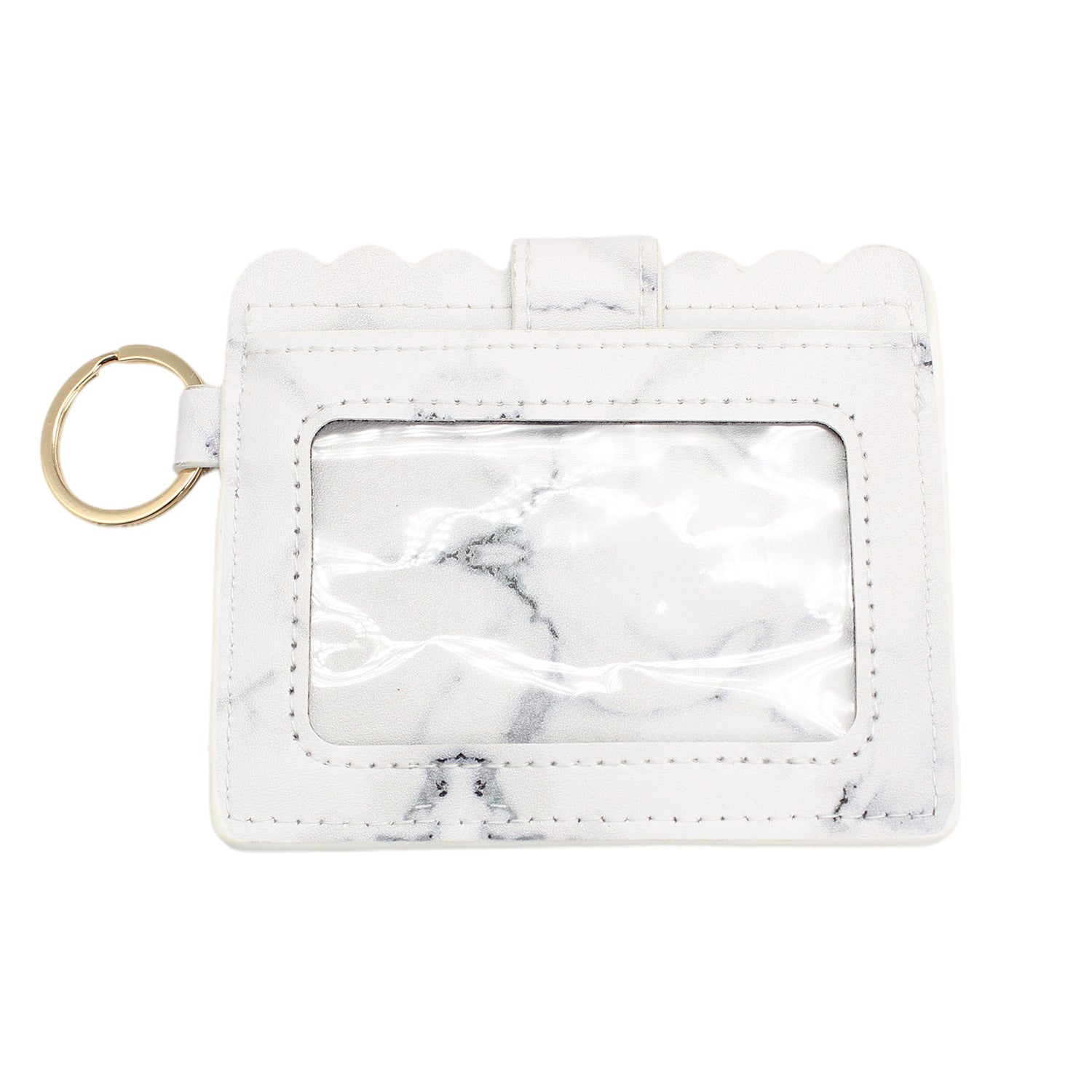 Llavero al por mayor del titular de la tarjeta del color sólido de la impresión del leopardo de la PU